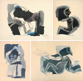 Husain, M.F. (Artist). Pieta, c.1980 | Print