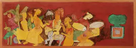 Husain, M.F. (Artist). Doll's Wedding, c.1950s | Painting