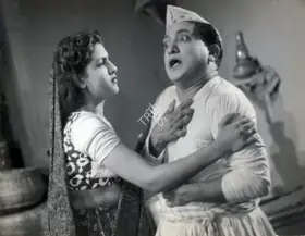 Zamindar, A.R. (Director), Daryai Lutera, 1952 | Photographic Still