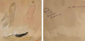 Sher-Gil, Amrita (Artist). The Little Mermaid, 1923 | Drawing