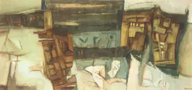 Ramkumar (Artist). Varanasi, n.d. | Painting