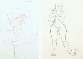 Souza, F.N. (Artist). Untitled, 1949 | Drawing