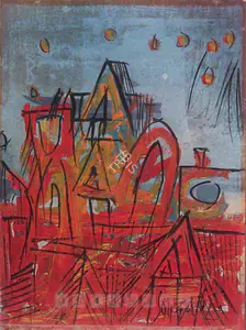 Souza, F.N. (Artist). Untitled, 1961 | Painting