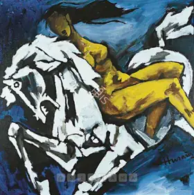 Husain, M.F. (Artist). Abduction, n.d. | Painting