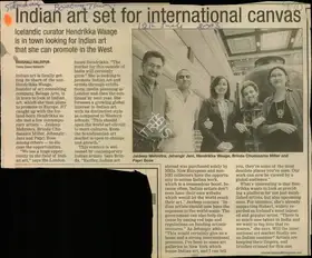 Haldipur, Vrushali (Reporter). Indian Art Set for International Canvas, 12 July 2003 | Newspaper Clipping | 00848122
