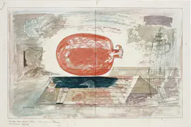 Barwe, Prabhakar (Artist). Painted Post-Card, 1993 | Painting