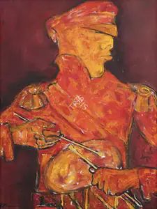 Khanna, Krishen (Artist). Prithviji, n.d. | Painting