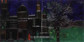 Souza, F.N. (Artist). Untitled (The Church), 1954 | Painting