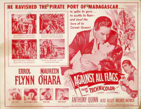 Sherman, George (Director), Against All Flags, 1952 | Handbill
