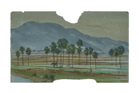 Dugar, Indra (Artist). Blue Hills of Rajgir, 1966 | Painting