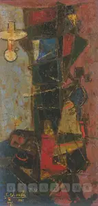 Chavda, Shiavax (Artist). Untitled, 1961 | Painting