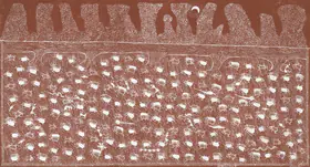 Mashe, Jivya Soma (Artist). Untitled (Paddy Night Life) (Warli), n.d. | Painting