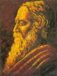 Roy, Jamini (Artist). Portrait Of Rabindranath Tagore, n.d. | Painting