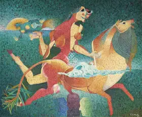Mistry, C.D. (Artist). Force & Fantasy - 1, n.d. | Painting