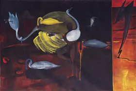 Nair, Surendran (Artist). Man On The Wrong Foot, 1994 | Painting