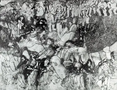 Venkatapathy, D. (Artist). Around the goblin, n.d. | Painting