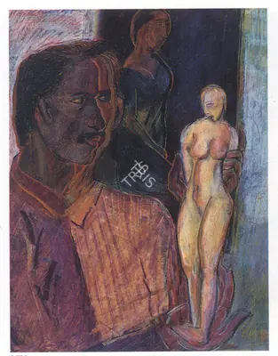Reddy, Ravinder (Artist). Self Portrait, 1984 | Drawing