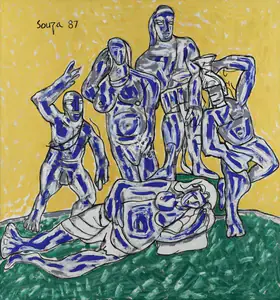 Souza, F.N. (Artist). Etruscan Group, 1987 | Painting
