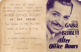 Hyman, Bernard H. (Producer), After Office Hours, 1935 | Handbill