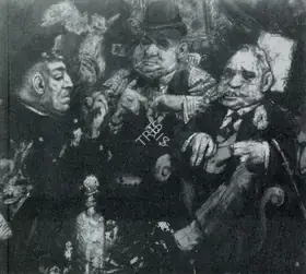 Levine, Jack (Artist). The Feast of Pure Reason, 1937 | Painting