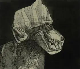 Pyne, Ganesh (Artist). The Grin, 1979 | Drawing