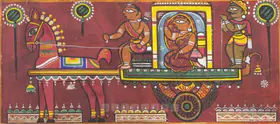 Roy, Jamini (Artist). Untitled (Procession), n.d. | Painting