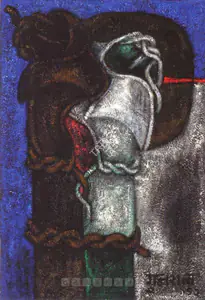 Gujral, Satish (Artist). Untitled (Bondages), 1992 | Painting