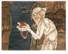 Ray, Shyamal Dutta (Artist). Offering, 2002 | Painting