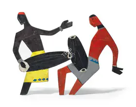 Husain, M.F. (Artist). Untitled (Drummers), n.d. | Sculpture