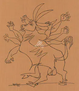 Hebbar, K.K. (Artist). Untitled, 1972 | Drawing