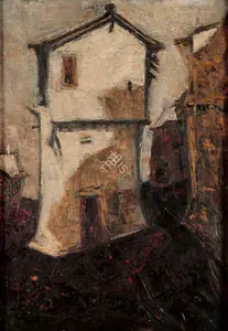 Raza, S.H. (Artist). Village Series, 1955 | Painting