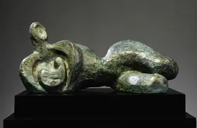 Dasgupta, Prodosh (Artist). Mother and Child Reclining, 1976 | Sculpture