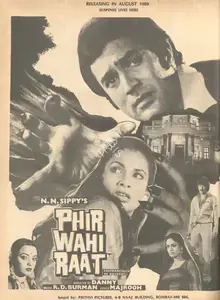 Sippy, N.N. (Producer), Phir Wahi Raat, 1980 | Advertisement