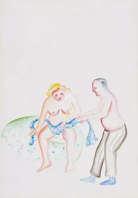 Khakhar, Bhupen (Artist). The Weatherman, 1979 | Painting