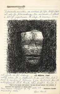 Pyne, Ganesh (Artist). The Speaking Stone, 1989 | Painting