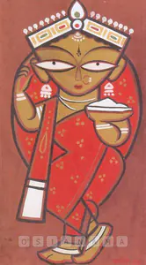 Roy, Jamini (Artist). Goddess, n.d. | Painting