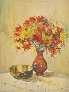 Raza, S.H. (Artist). Still Life, n.d. | Painting