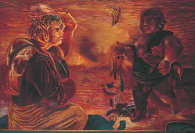 Kaleka Ranbir Artist Itinerant Artist Oil on canvas 1988 Painting FineArts 0022230