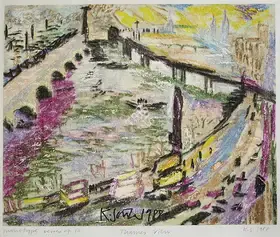 Souza, Karen (Artist). Thames View, 1988 | Painting