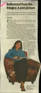 Singh, Jairaj (Reporter). Bollywood from the Fringes: A pen Picture, 06 August 2005 | Newspaper Clipping | 00848374