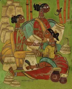 Almelkar, A.A. (Artist). Untitled, 1978 | Painting
