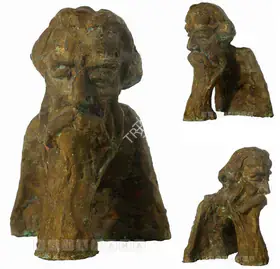 Khastgir, Sudhir (Artist). Bust Of Rabindranath Tagore, n.d. | Sculpture