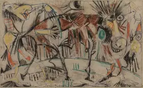Sen, Sunil Madhav (Artist). Untitled (Return from Market), n.d. | Drawing