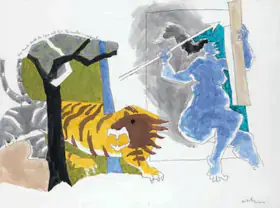 Husain, M.F. (Artist). Untitled, 1983 | Painting