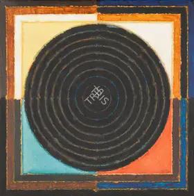 Raza, S.H. (Artist). Bindu-Temps-Espace, 1988 | Painting
