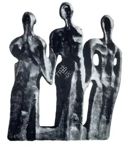 Dhanapal, S. (Artist). Three Figures, 1961 | Sculpture