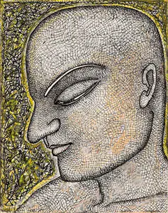 Chowdhury, Jogen (Artist). Face of a Man, 2012 | Painting