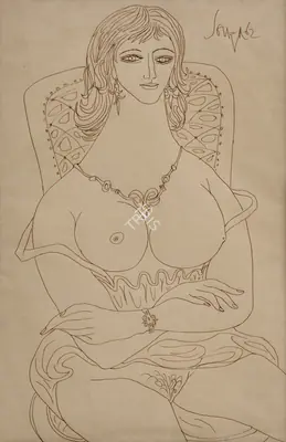 Souza, F.N. (Artist). Untitled, 1962 | Drawing