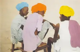 Kapoor, Madhoor (Artist). Gossip, 1978 | Painting