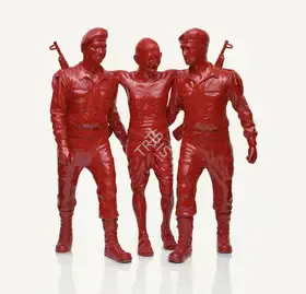 Roy, Debanjan (Artist). India Shining VIII (Gandhi Suported by Two), 2009 | Sculpture